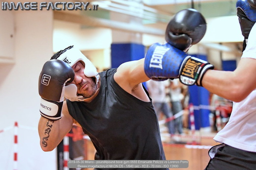 2019-05-30 Milano - pound4pound boxe gym 0555 Emanuele Pelizzo vs Lorenzo Porro